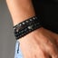 Men's bracelet frosted stone beaded bracelet multi-layer set woven bracelet 4pcs Carousel 2
