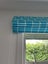 Teal blue & white Roman Blind Carousel 2