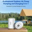 Mini Portable Air Pump Inflate Deflate With LED Light Rehcargeable Carousel 4