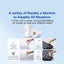 Mini Portable Air Pump Inflate Deflate With LED Light Rehcargeable Carousel 6