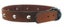 DELUXE LEATHER DOG COLLAR STUDS MEDIUM 45CM COGNAC Carousel 1