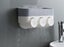 3 Cups Wall Mounted Toothbrush Holder Set Multi-function Toothbrush Holder Carousel 3