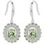 925 Sterling Silver Crystal Earrings "Cannes" (Green) Carousel 1