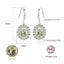 925 Sterling Silver Crystal Earrings "Cannes" (Green) Carousel 4