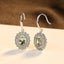 925 Sterling Silver Crystal Earrings "Cannes" (Green) Carousel 6