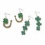 Saint Patricks Day's Acrylic Green Shamrock Clover Earrings Lucky Earrings (as P Carousel 1