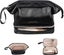 Cosmetic Bag Portable Leather Makeup Bag Double Layer Large Cosmetic Bag Trave Carousel 1