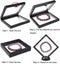 3 Pieces Coin 3d Display Stand Box Set Diamond Square Medallion Challenge Coin C Carousel 4