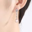 925 Sterling Silver Crystal Pearl Earrings "Alice" (White) Carousel 2