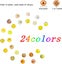 720pcs 24 Color 8mm Round Glass Beads Mixed Style Yellow Bracelet Beads Bulk Loo Carousel 3