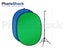 Green/Blue Collapsible Background Stand Set Carousel 1