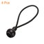 4Pcs Blinds Bungee Tie Downs 3.1 Inch for Roller Blinds Shades Black Carousel 3