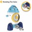 Rocket Water Sprinkler 360 Spray Toddler Sprinkler Splashing Fun Activity Kids Carousel 4