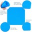 Silicone Mats Blue 3d Printing Pen With Basic Template 3d Pen Drawing Pad For Carousel 3