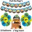 Birthday Party Balloons, 44 Pieces Decorations Cartoon Theme Cake Decorations Un Carousel 3