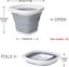 Collapsible Silicone Bucket 20l Plastic Collapsible Bucket Cleaning Bucket Carousel 2