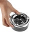 Ubiuo Ashtray Stainless Steel Mini Round Push Down Ashtray With Spinning Tray Carousel 3