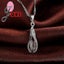 925 Sterling Silver Classic Drop Shape White Crystal Jewelry Sets Water Wave Nec Carousel 3