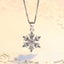 Snow Queen Deluxe Necklace- Snowflake Pendant With Cubic Zirconia, Silver, Cr... Carousel 2