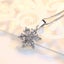 Snow Queen Deluxe Necklace- Snowflake Pendant With Cubic Zirconia, Silver, Cr... Carousel 3
