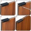 4pcs 80mm Aluminum Concealed Handle Cabinets Drawers Handle Tab,black Carousel 3