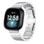 Fitbit Versa 3 Stainless Steel Strap Silver Carousel 1