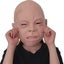 Halloween Decor Crying Baby Mask Costume Party Baby Mask Full Head For Adults Carousel 3