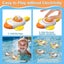 4pcs Baby Bath Toys space Rocket Ship Swimming Pool Toys swimming Toys Bath Bo Carousel 4