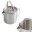 Outdoor Stainless Steel Kettle Folding Handle Camping Hung Pot Portable Coffee Carousel 3
