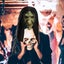 Old Witch Mask Green Face Halloween Decor Creepy Scary Horror Cosplay Costume Carousel 2