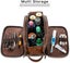 Water-resistant Leather Toiletry Bag For Men Large Travel Wash Bag Shaving Dop Carousel 2