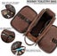 Water-resistant Leather Toiletry Bag For Men Large Travel Wash Bag Shaving Dop Carousel 3