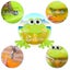 Bath Toy Green Bubble Machine For Kids Compatible With Bath Toys Musical Baby Carousel 3