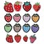 Set Of 16 Strawberry Cute Iron-on And Sew-on Embroidered Patches For Jacket Carousel 1