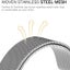 Fitbit Versa 4 Milanese Loop Strap Silver Carousel 2
