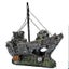 Resin Fishing Boat Aquarium Ornament Plastic Decoration Plant For Fish Tank Acce Carousel 1