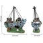 Resin Fishing Boat Aquarium Ornament Plastic Decoration Plant For Fish Tank Acce Carousel 2
