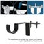 2pcs Curtain Rod Bracket No Drill Curtain Rod Holder Window Frame Super Carrying Carousel 3