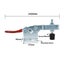 Quick Release Toggle Clamp - 201b Hand Tool 198lbs Holding Capacity Antislip Hor Carousel 3