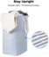 72l Waterproof Collapsible Fabric Dirty Laundry Hamper With Large Capacity, Blue Carousel 2