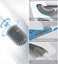 Toilet Brush, Plastic Toilet Brush Set With Wall Mount And Floor Stand, Double S Carousel 2