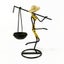 Gold Modern Iron Art Candle Holder Stylish Decorative Stand For Living Room Din Carousel 1