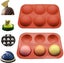 Half Sphere Silicone Mould Large 6-cavity, 2 Packs Carousel 2