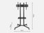 TV Stand TV Cart Trolley 32-65 inch Carousel 7