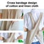 Linen Cross Back Kitchen Cooking Aprons For Women With Pockets Cute For Baking P Carousel 3