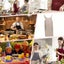 Linen Cross Back Kitchen Cooking Aprons For Women With Pockets Cute For Baking P Carousel 5