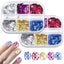 Glitter Nail Art Sequins - Rectangle Glitters Flakes Design For Girls Nail Decor Carousel 1
