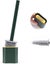 Hanging Toilet Brush - Silicone with Hygienic Holder and Quick-Dry, Green Carousel 1