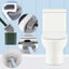 Hanging Toilet Brush - Silicone with Hygienic Holder and Quick-Dry, Green Carousel 2