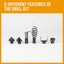 400W Drain Cleaner Electric Eel Rigid Plumbing Sewerage Pipe Machine 6 Cutters Carousel 8